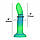 Фаллоїмітатор, що світиться в темряві — Rave — 8 Glow in the Dark Dildo — Blue Green, фото 7