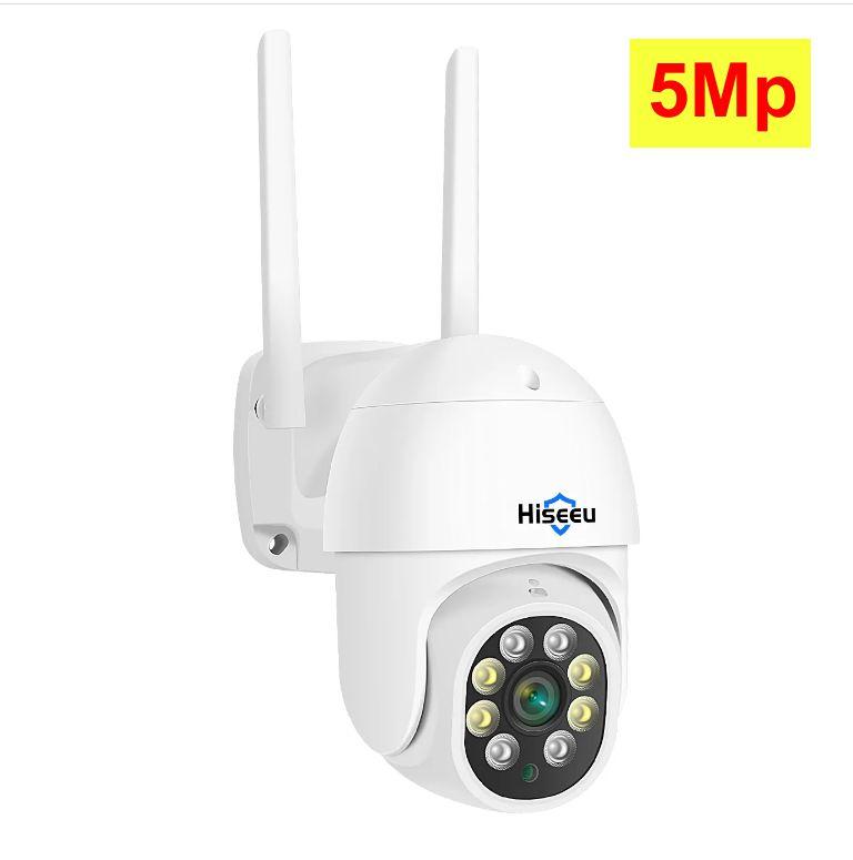 Поворотна Wi-Fi камера для відеоспостереження Hiseeu WHD315 на 5 мп PTZ для вулиці