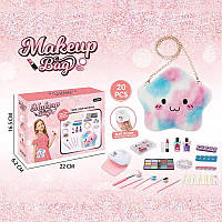 Детский набор косметики для девочки (маникюр, макияж, сушка для маникюра на батарейках, в сумочке) 768-17