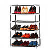 Стелаж тканинний для зберігання взуття Combination Shoe Frame 60X30X90 Коричневий, фото 2