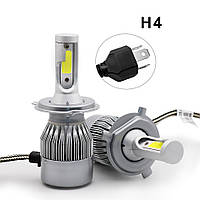 LED лампы светодиодные для фар автомобиля c6 h4 «T-s»