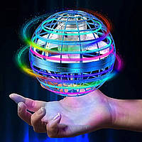 Летающий шар спиннер светящийся FlyNova pro Gyrosphere игрушка мяч бумеранг