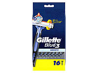 Одноразові станки Blue 3 Smooth 16 шт ТМ Gillette "Lv"