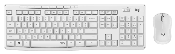 IT набір Logitech MK295 Silent Wireless Combo, US, Off-White (920-009824) (6836270), фото 1