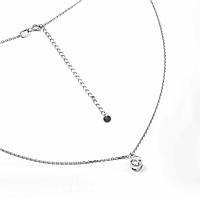 Срібне кольє Фіаніт в оправі