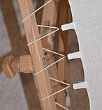Верстат для вишивання Арабеска Іволга диванно настільний п'яльци 20х24 з бічною натяжкою канви, фото 3