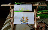Верстат для вишивання Арабеска Іволга диванно настільний п'яльци 20х24 з бічною натяжкою канви, фото 2