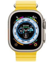 Apple Watch Ultra GPS + Cellular 49mm Titanium Case with Yellow Ocean Band. Гарантия 12 месяцев.