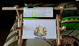 Верстат для вишивання Арабеска Іволга диванно настільний п'яльци 25х32 з бічною натяжкою канви, фото 2