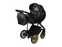 Детская коляска 2 в 1 Angelina Kapris Luxury чёрная color 14