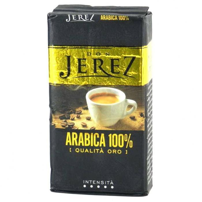 Кава мелена італійська темно-середнього обсмажування Don Jerez Arabica 100%, 250 г, Арабіка, Італія