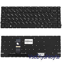 Клавиатура для ноутбука HP (ProBook: 440 G8, 445 G8) rus, black, без фрейма