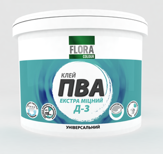 Клей ПВА універсальний Д-3 «Flora Colour» 5кг