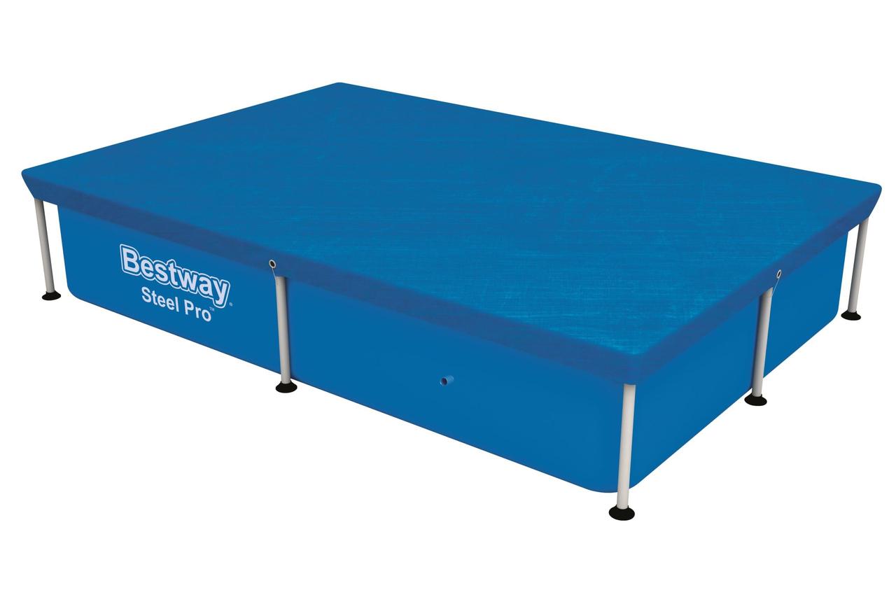 Тент на каркасний прямокутний басейн, Bestway 58103 (221х150 см)