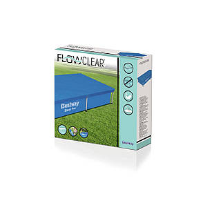 Тент на каркасний прямокутний басейн, Bestway 58103 (221х150 см), фото 4