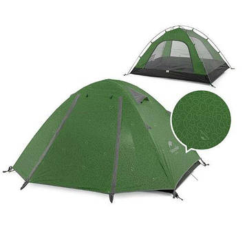 Намет тримісний Naturehike P-Series NH18Z033-P, 210T65D, темно-зелений