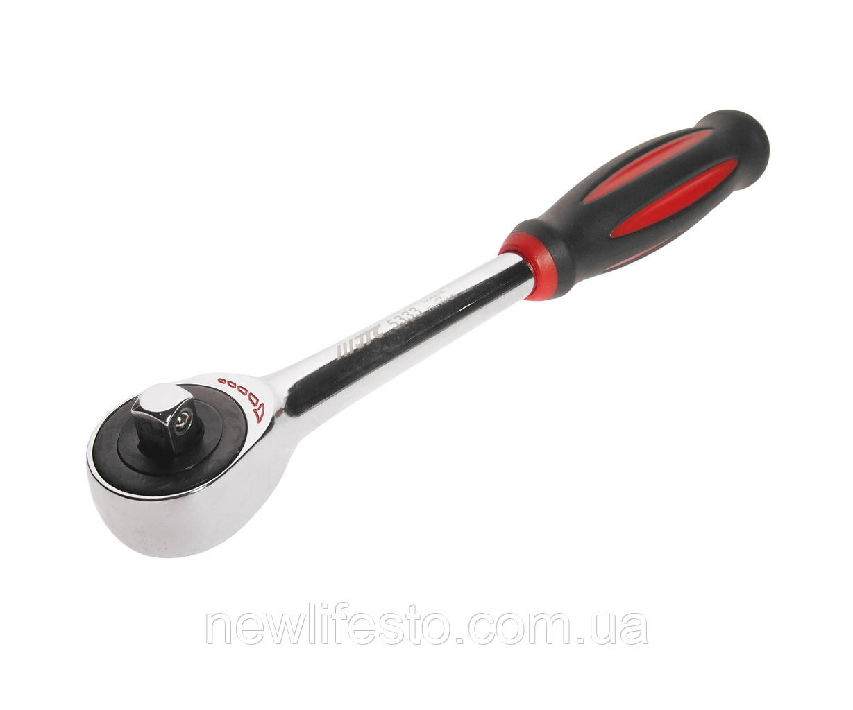 Тріскачка ротаційна (обертання рукояткою) 3/8" 60 зубців 240мм