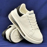 Женские кроссовки белые в стиле Alexander McQueen слипоны Маквины (НАЛИЧИЕ размеров в описании)