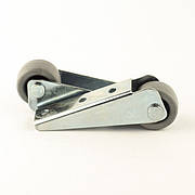 Колісна опора роликова (ролик) виносна, H42, не поворотна, не прогумована