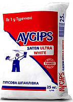 Шпаклівка фінішна Аігіпс Сатенгіпс СуперУльтраВайт (Aygips Saten Ultra White) гіпсова Туреччина мішок 25 кг