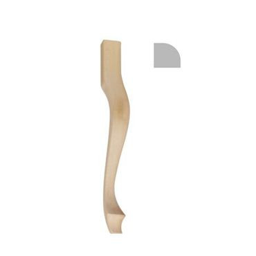 Дерев'яна меблева ніжка різьблена AF-003-460 бук, висота 460 мм