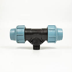 Santehplast Трійник зовнішня різьба (ТНР) 20x3\4x20(20мм)