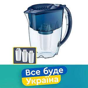 Фільтр-глечик Аквафор Престиж синій кобальт 2,8 л. з 3 змінними модулями