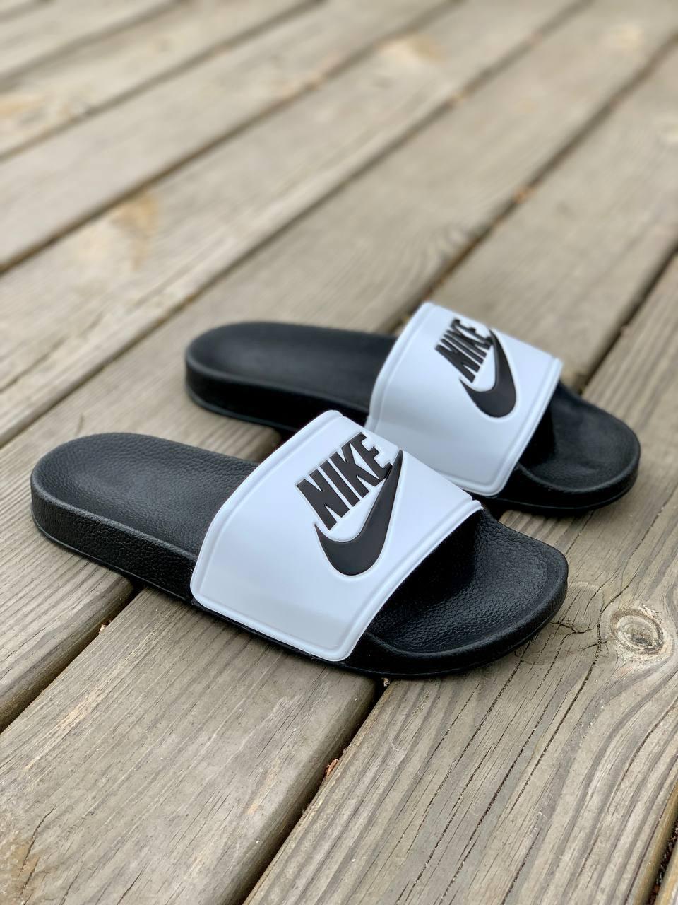 Мужские шлепанцы Nike Benassi Jdi Black/White 818736-011 - фото 8 - id-p570600206