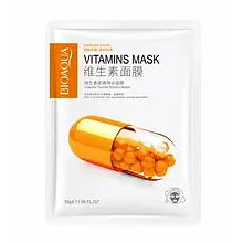Тканинна маска-невидимка для обличчя BIOAQUA Vitamin B2 30 г