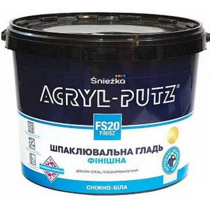 Шпаклівка акрилова для внутрішніх робіт Sniezka Acryl-Putz Фініш 27кг, фото 1