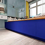 Самоклеюча плівка для реставрації меблів, декорування інтер'єру, рулон - 10 м, Синій (7020), фото 2