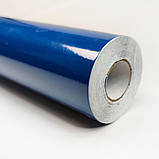 Самоклеюча плівка для реставрації меблів, декорування інтер'єру, рулон - 10 м, Синій (7020), фото 5