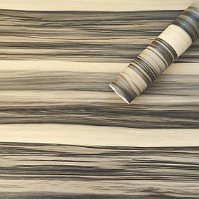 Самоклеюча плівка для реставрації меблів, оздоблення дверей, рулон - 10 м, під дерево Шоколад (BCT-330)