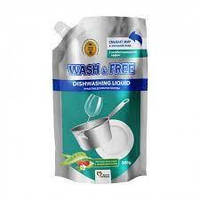 Средство для мытья посуды WASH&FREE Алое&Земляника 500мл (Doypack) 724670