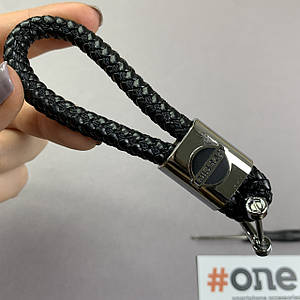 Брелок для ключів автомобіля Nissan плетений брелок джгут з логотипом нісан чорний TTB