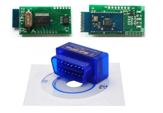 OBD2 V1.5 Двухплатный Автомобильный сканер адаптер ELM327 mini Blue Bluetooth для диагностики авто (ELM-1.5) - фото 2 - id-p1775628478