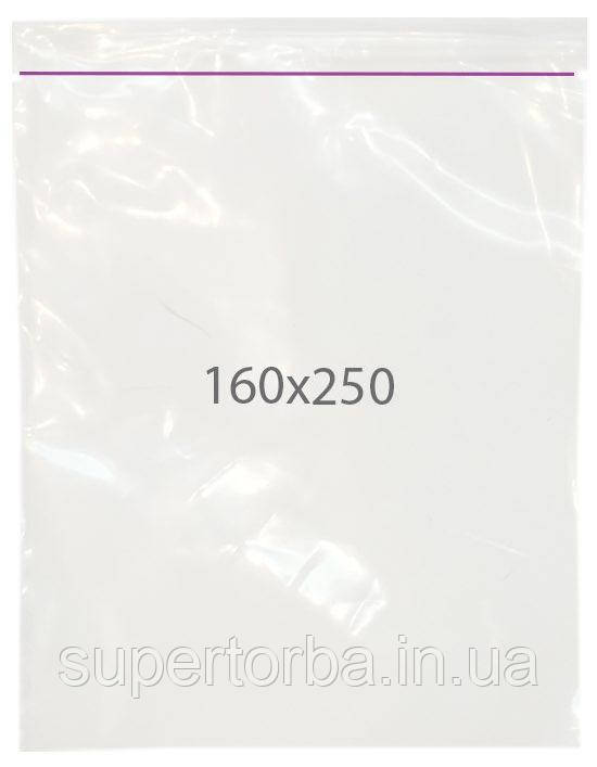 Пакетики зіп розмір 16x25 100шт./уп., фото 1