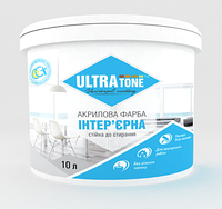 Інтер'єрна фарба «ULTRAtone» стійка до сухого стирання. Ультра біла.