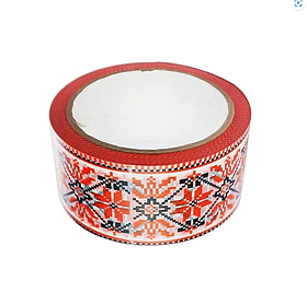 Скотч пакувальний "Вишиванка" 48 мм 66 м