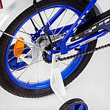 Велосипед двоколісний 16 дюймів MAXXPRO-N 16-6, сидіння з ручкою, з додатковими колесами, фото 3