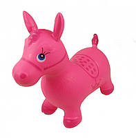 Дитячий стрибун-конячка MS 0373 гумовий (Розовый)
