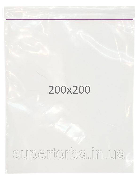 Зіп пакети щільні розмір 20х20 100шт./уп., фото 1