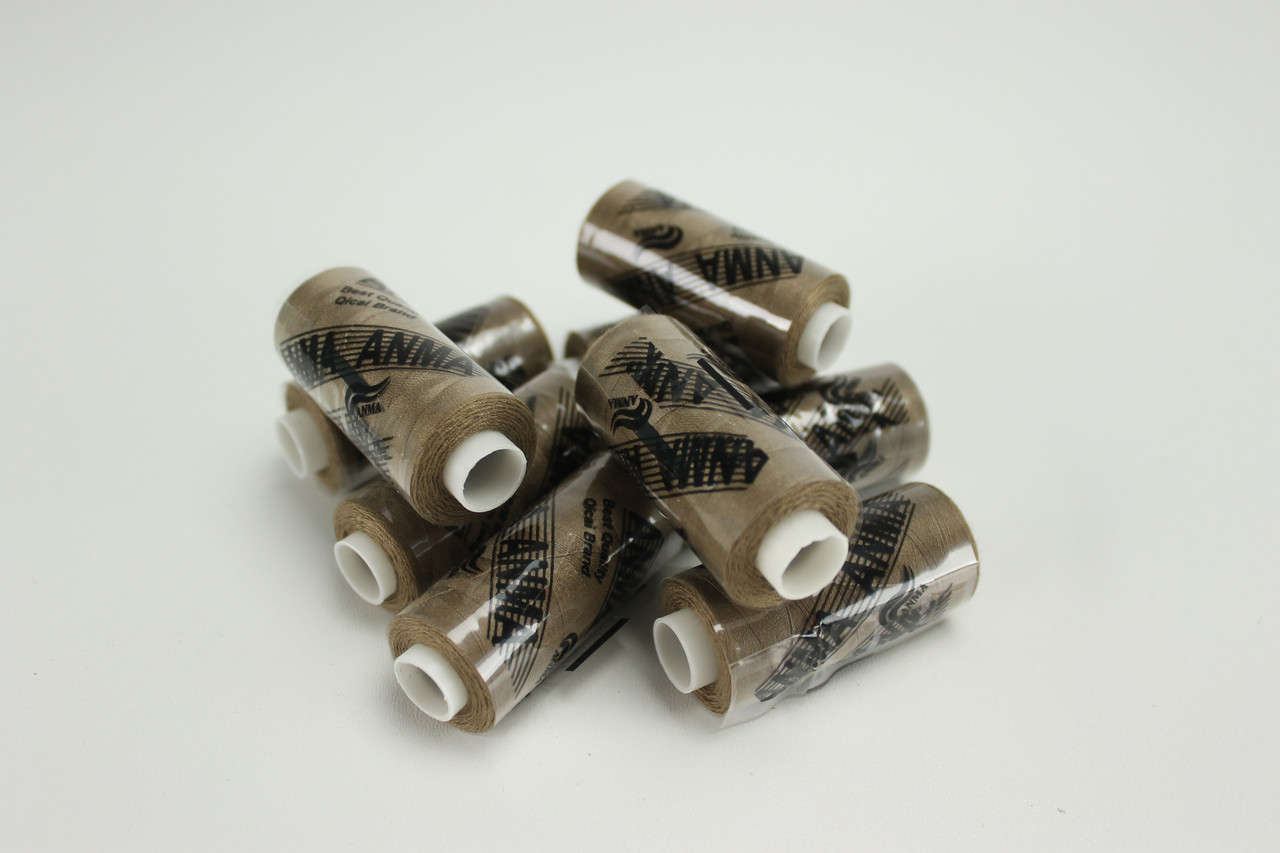 Нитки швейні  40/20, 400 ярдів, коричневий колір № N-400-429, фото 1