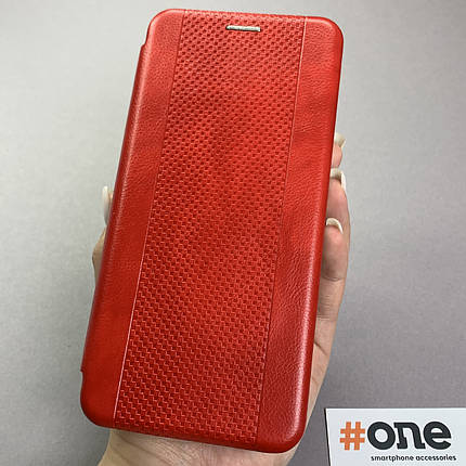 Чохол-книга для Xiaomi Redmi 9C книжка з кишенею з підставкою на телефон сяомі редмі 9с червона v2s, фото 1