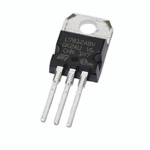 Микросхема 7812 (L7812ABV-DG), TO-220, STMicroelectronics (ID.