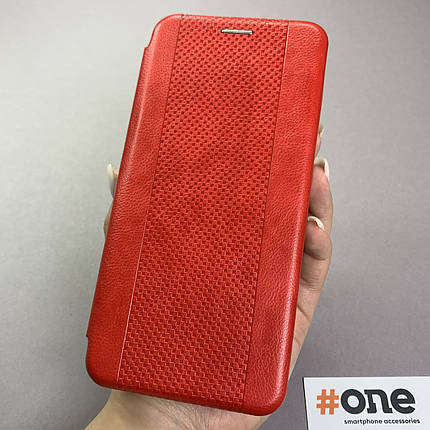 Чохол-книга для Xiaomi Redmi 9A книжка з кишенею з підставкою на телефон сяомі редмі 9а червона v2s, фото 1