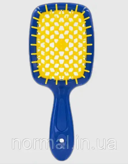 Щітка для волосся Superbrush Janeke Оригінал синьо-жовта