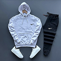 Спортивный костюм мужской Nike черно-белый весенний осенний , Демисезонный костюм двунитка Найк молодежный