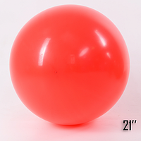 Латексный воздушный шар-гигант без рисунка Show Красный, 21" 52,5 см