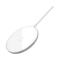 Бездротовий зарядний пристрій Baseus Simple Mini Magnetic Wireless Charger White